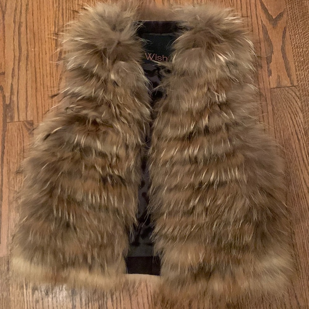 Wish the label Australia Fox Fur Vinity Vest